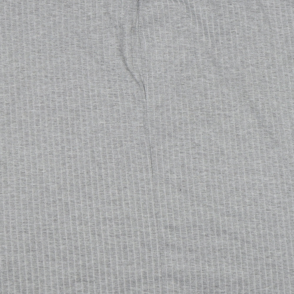 Missguided Womens Grey   Basic T-Shirt Size 12