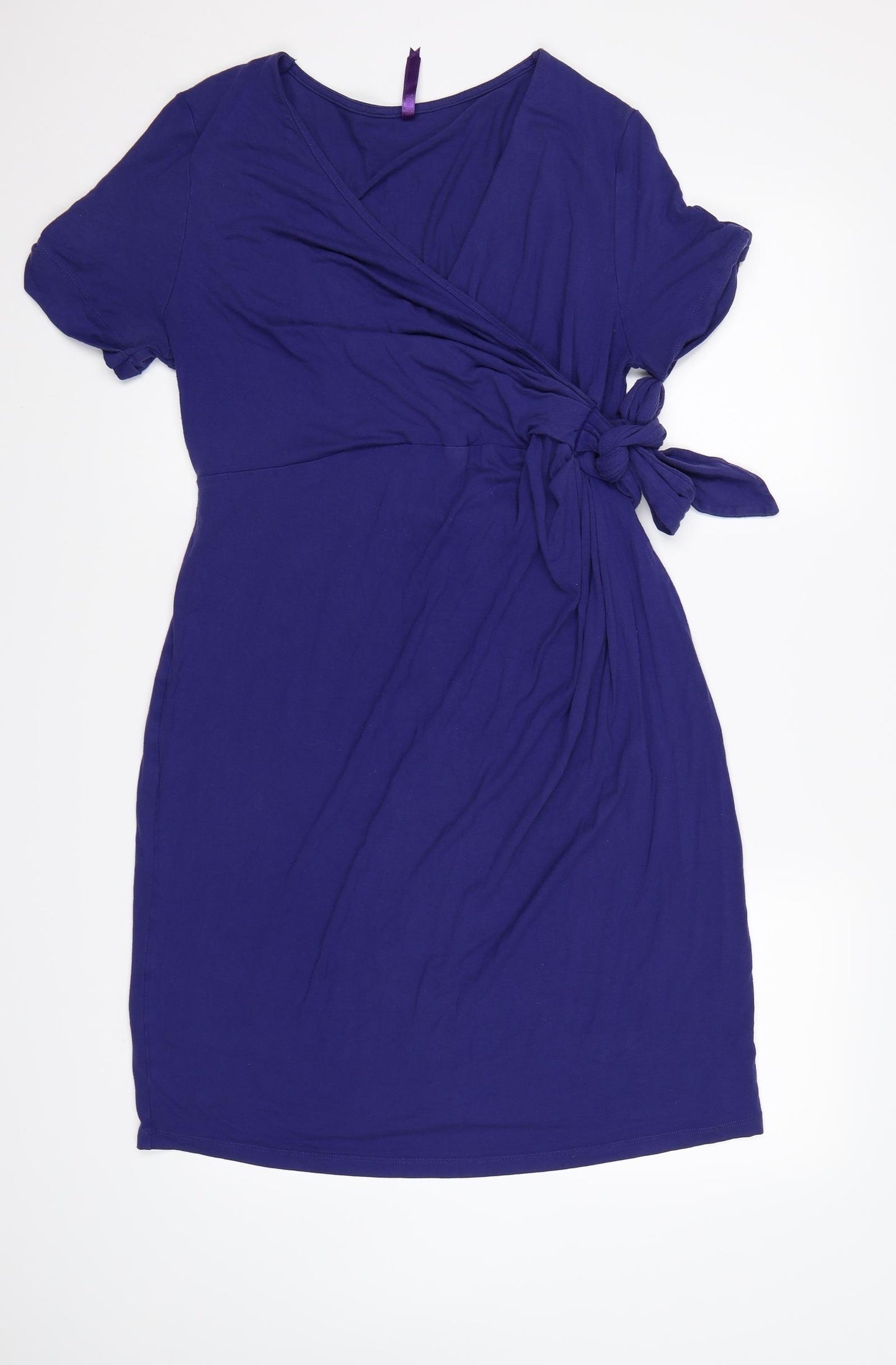Seraphine Womens Purple   Wrap Dress  Size 14