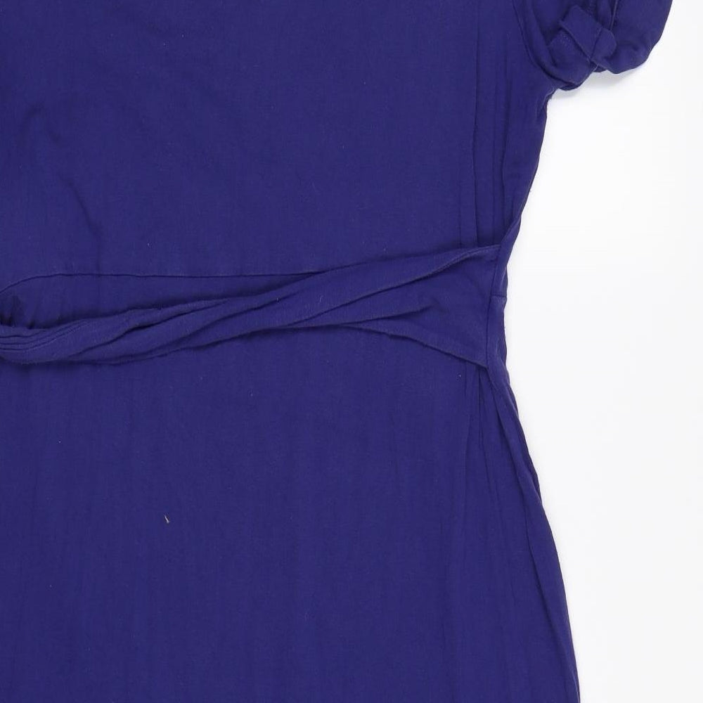 Seraphine Womens Purple   Wrap Dress  Size 14