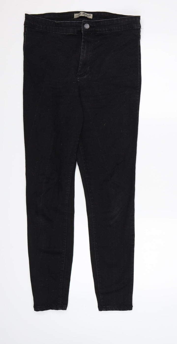 Denim CO. Womens Black  Denim Jegging Jeans Size 14 L27 in