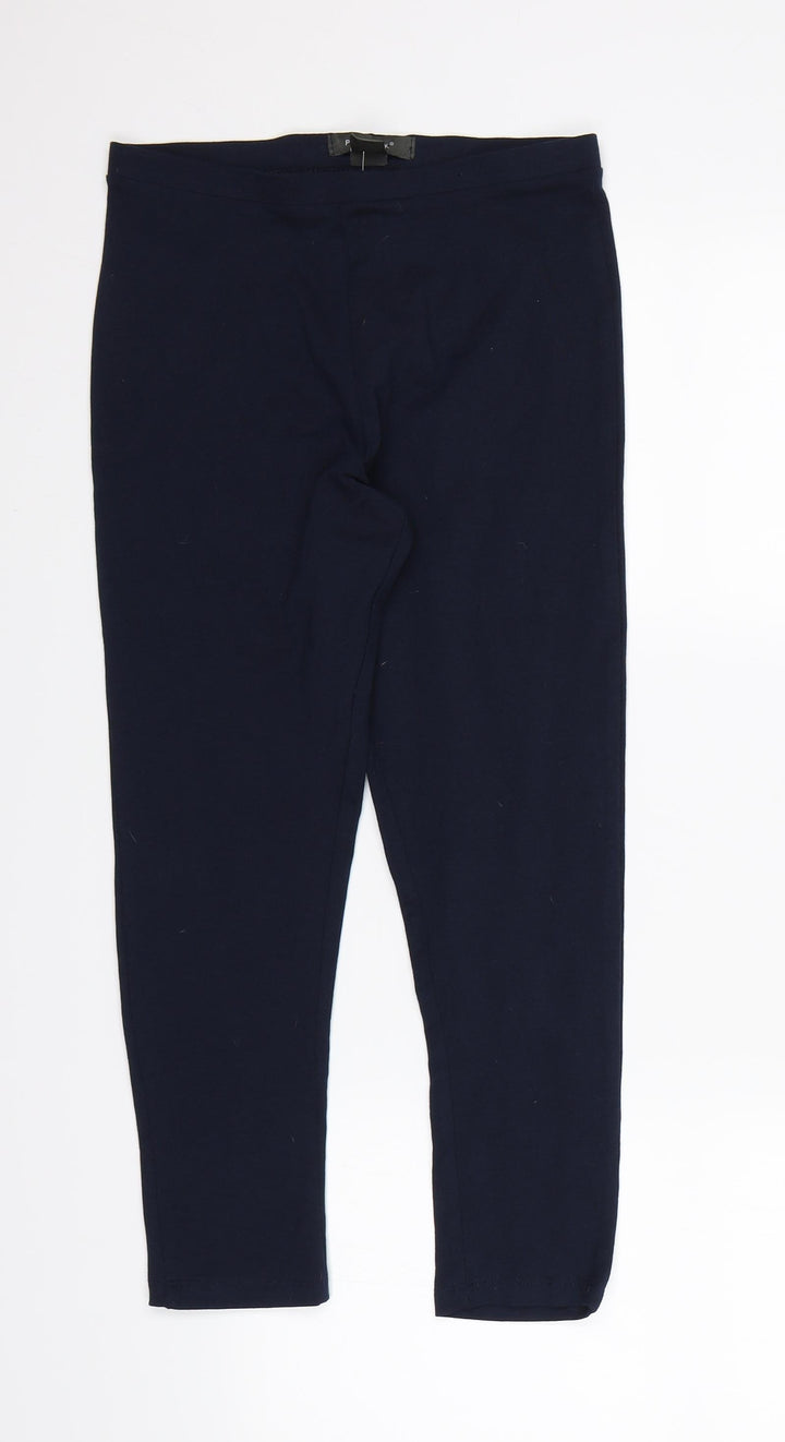 Primark Womens Blue Pedal Pusher Leggings Size XS L21 in