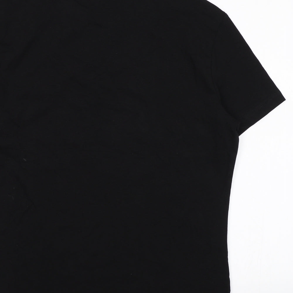 H&M Mens Black    T-Shirt Size M