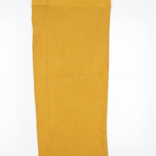 Hera London Womens Yellow   A-Line Skirt Size L