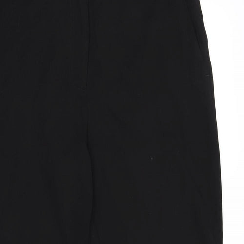 River Island Womens Black  Rayon Dress Pants Trousers Size 14 L25 in - Frill hem