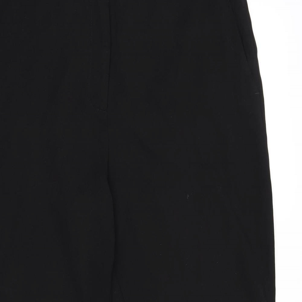 River Island Womens Black  Rayon Dress Pants Trousers Size 14 L25 in - Frill hem