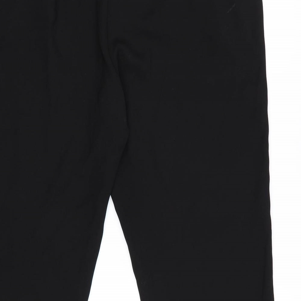 River Island Womens Black  Rayon Dress Pants Trousers Size 14 L25 in - Frill hem