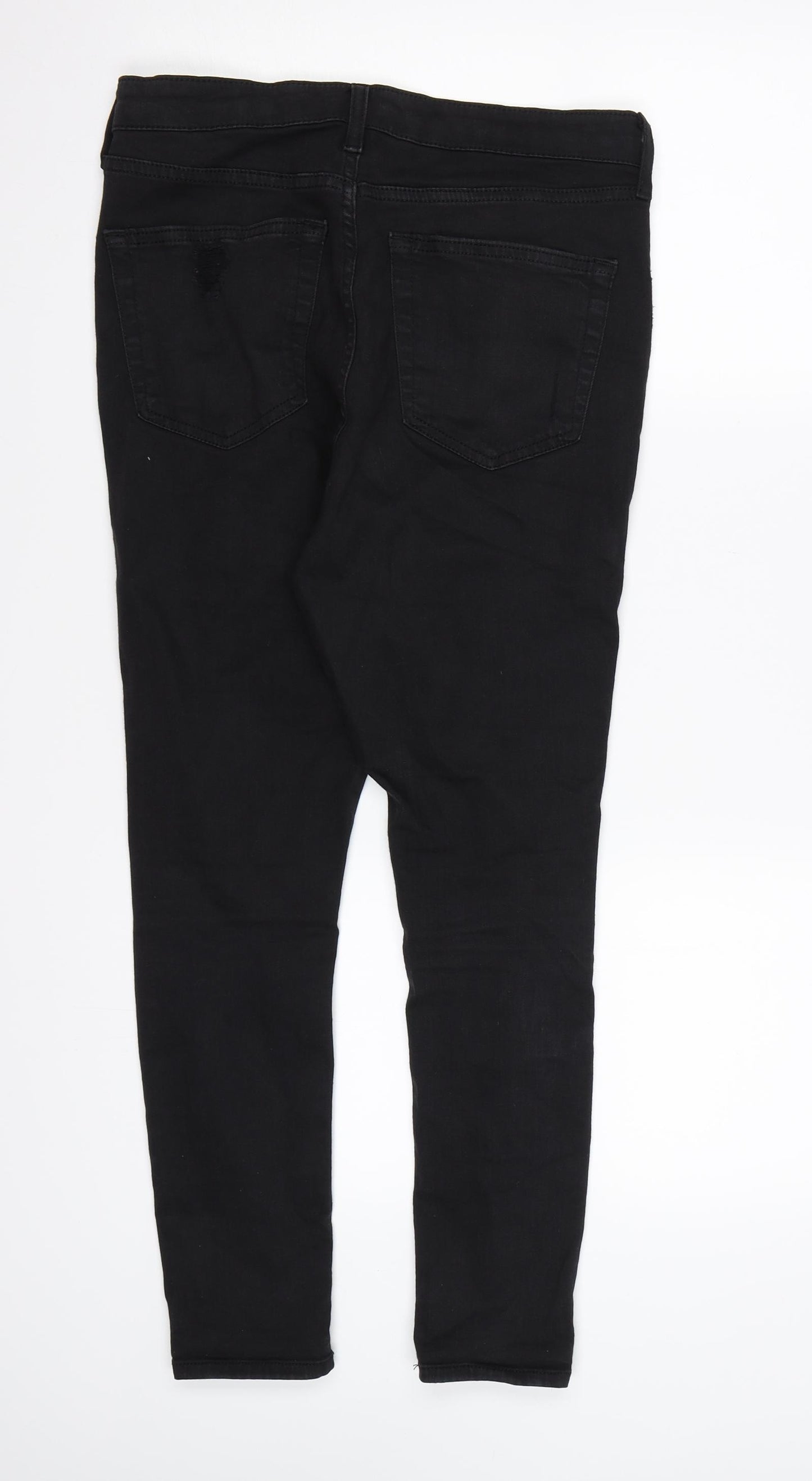 Topshop Womens Black  Denim Skinny Jeans  L30 in