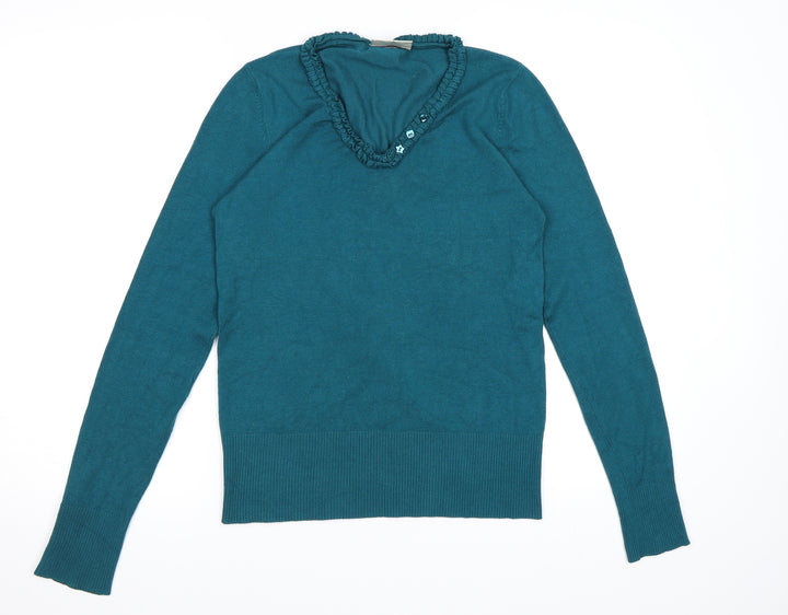 BHS Womens Blue  Knit Pullover Jumper Size 10