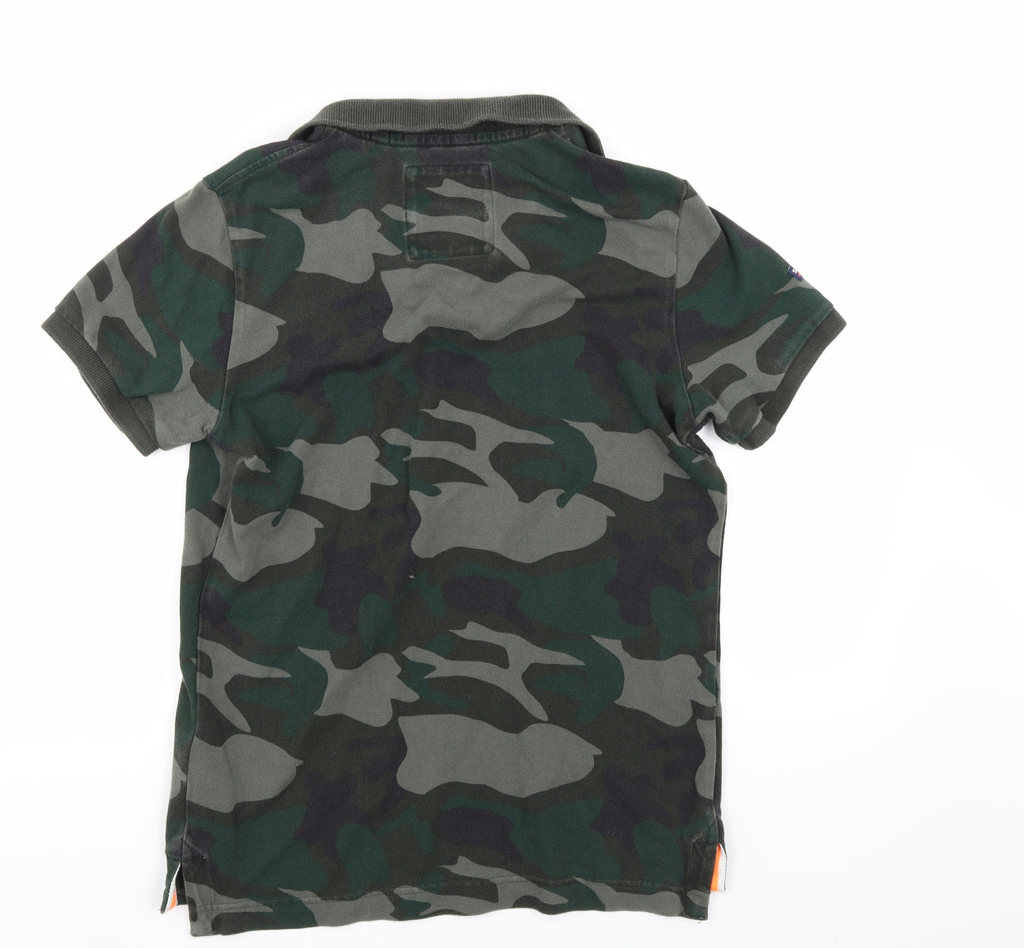 Superdry Mens Multicoloured Camouflage   Polo Size M