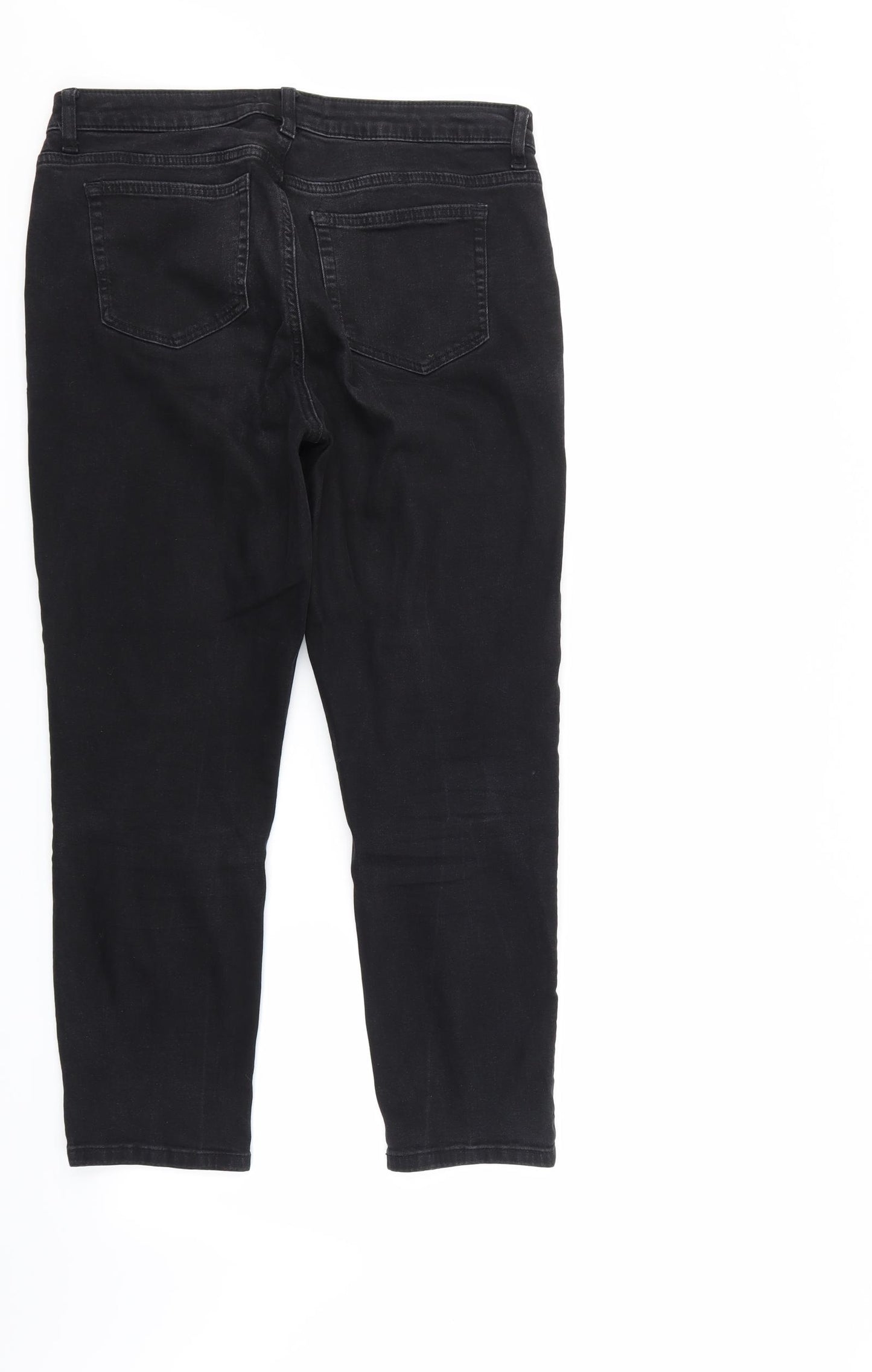 Taylor Womens Black  Denim Straight Jeans Size 8 L28 in