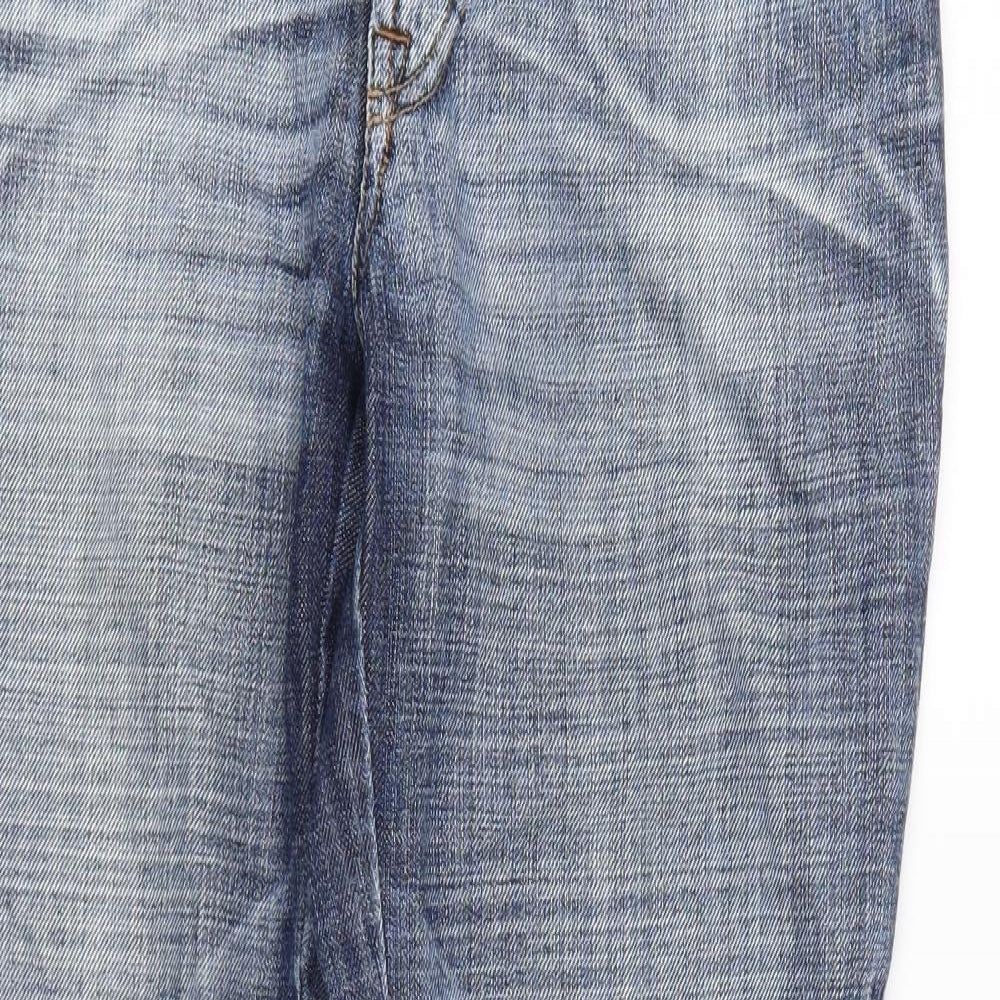 SOS Womens Blue  Denim Cropped Jeans Size 14 L25 in