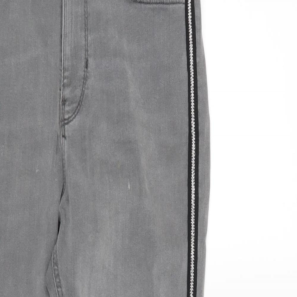 M&S Womens Grey  Denim Skinny Jeans Size 10 L26 in