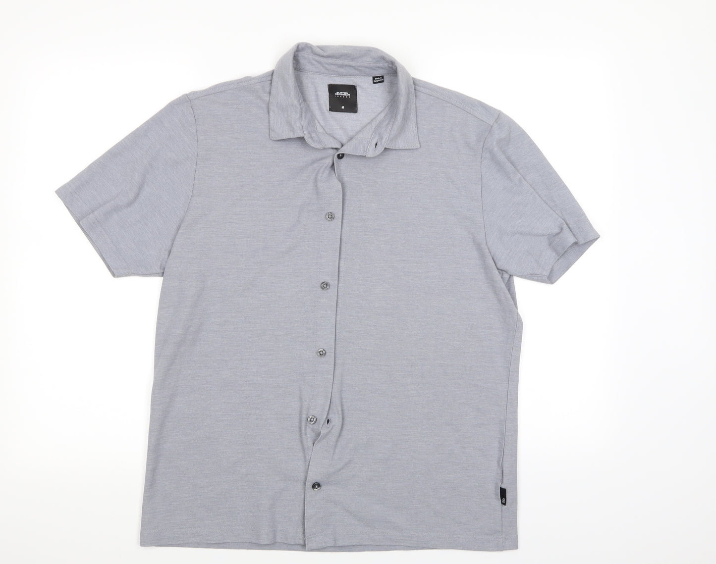 Burton Mens Grey    Button-Up Size M