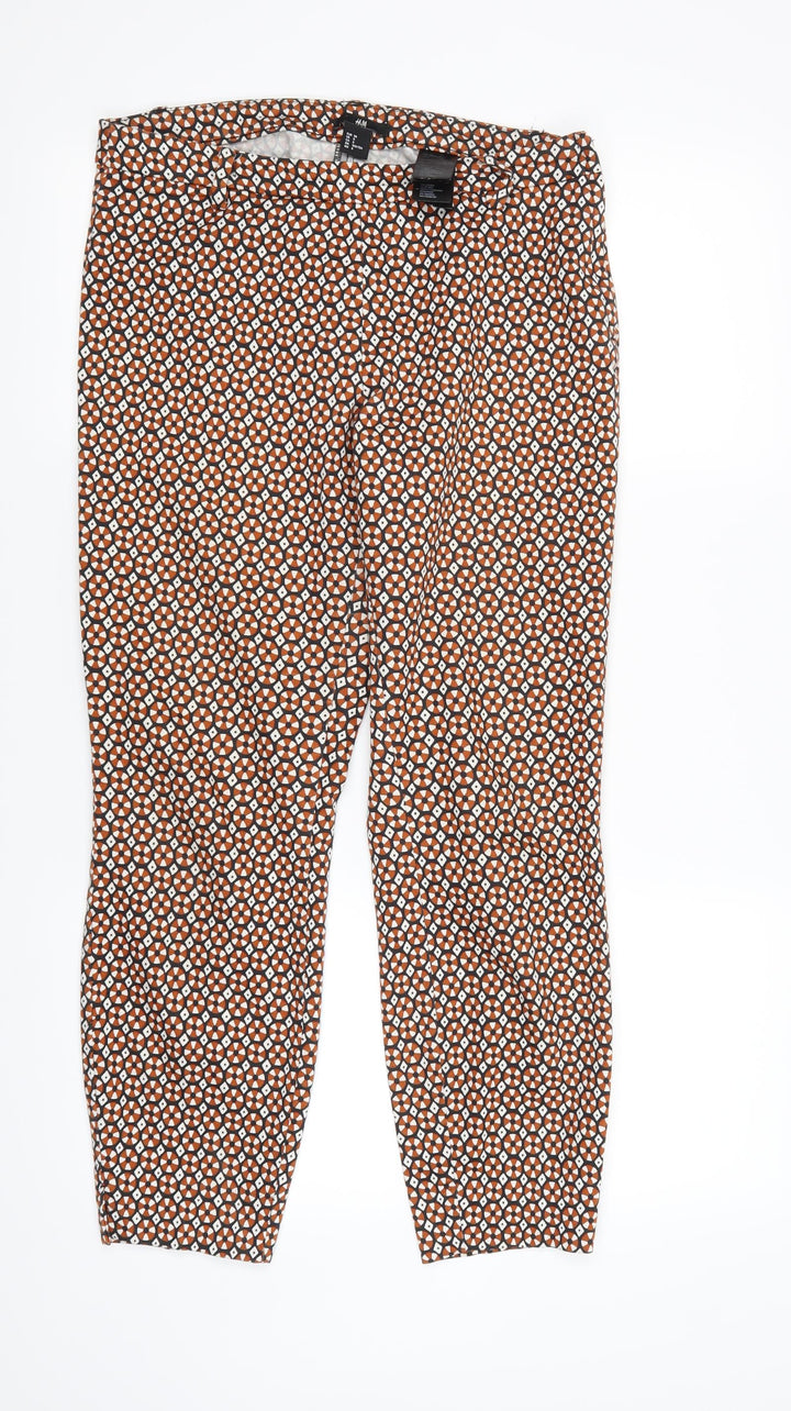 H&M Womens Multicoloured Polka Dot  Trousers  Size 10 L28 in