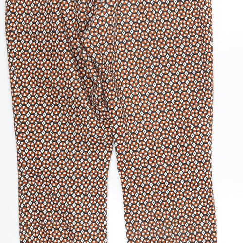 H&M Womens Multicoloured Polka Dot  Trousers  Size 10 L28 in