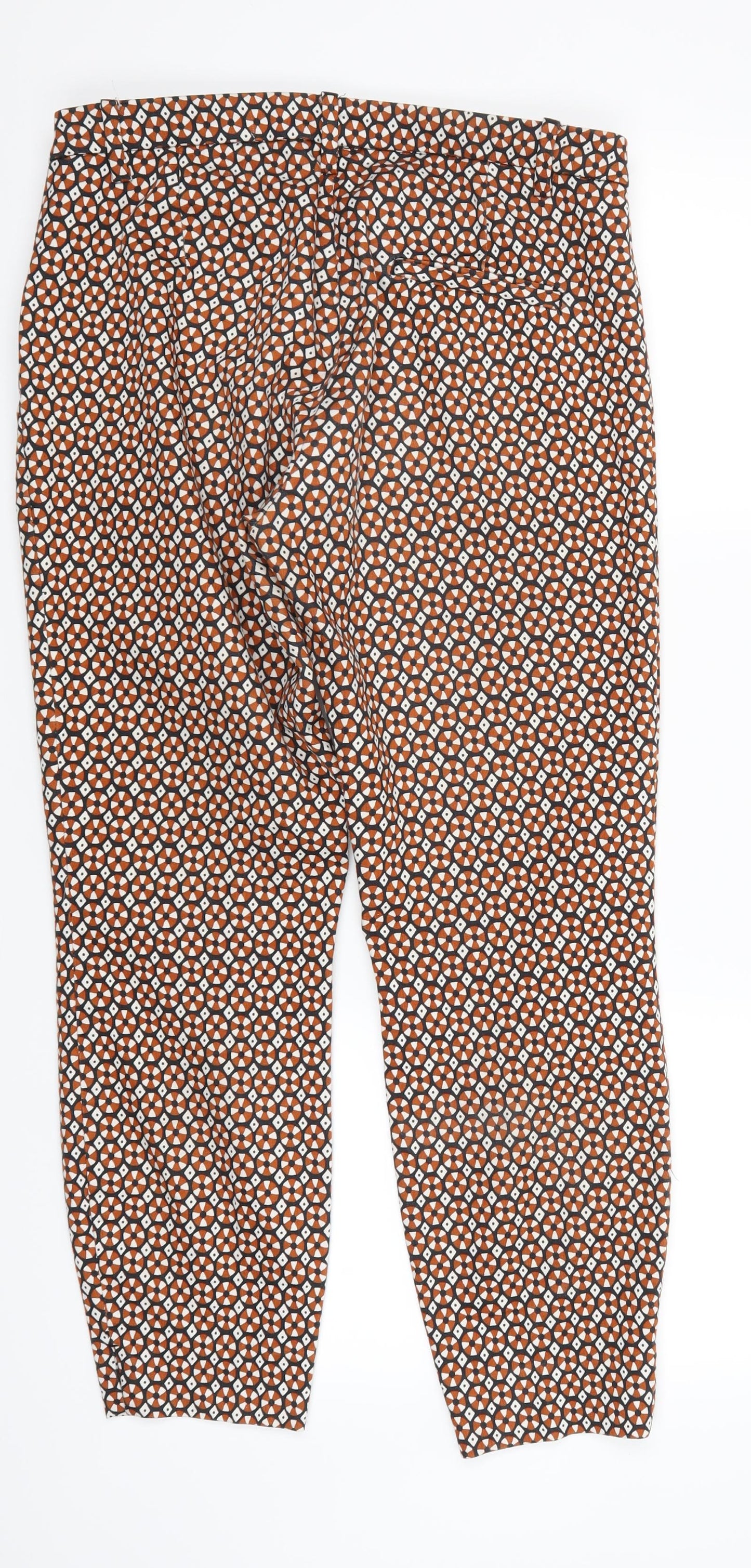 H&M Womens Multicoloured Polka Dot  Trousers  Size 10 L28 in