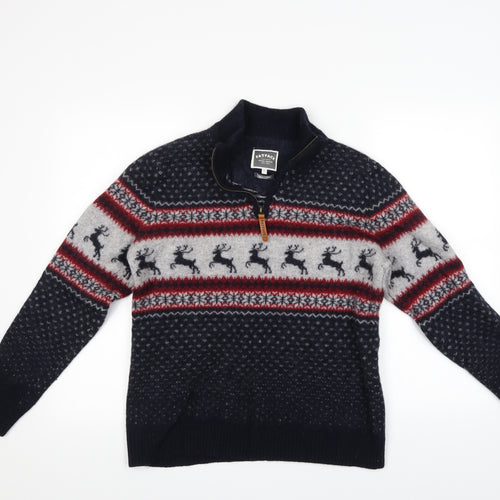 Fat Face Mens Multicoloured   Pullover Jumper Size L  - Christmas  Jumper