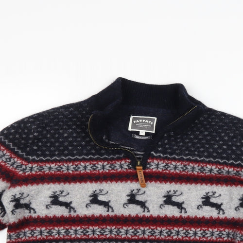 Fat Face Mens Multicoloured   Pullover Jumper Size L  - Christmas  Jumper