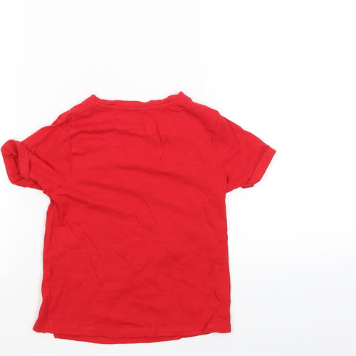 My Weekend Favourites Girls Red   Basic T-Shirt Size 5 Years