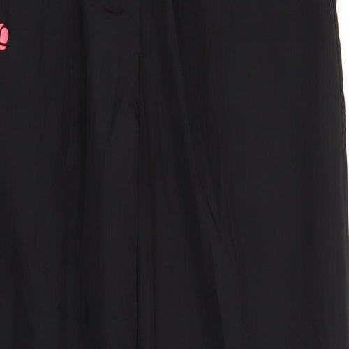 Preworn Mens Black   Windbreaker Trousers Size 28 in L30 in - Elastic Waist