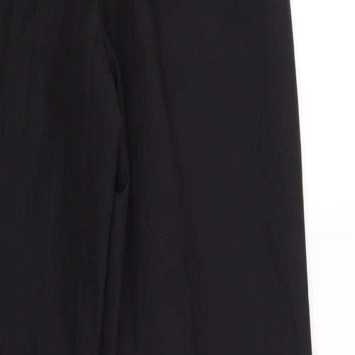 Preworn Mens Black   Windbreaker Trousers Size 28 in L30 in - Elastic Waist