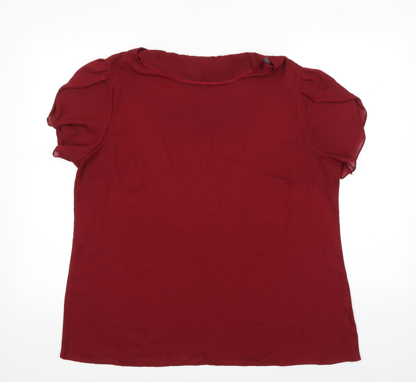 Preworn Womens Red   Basic Blouse