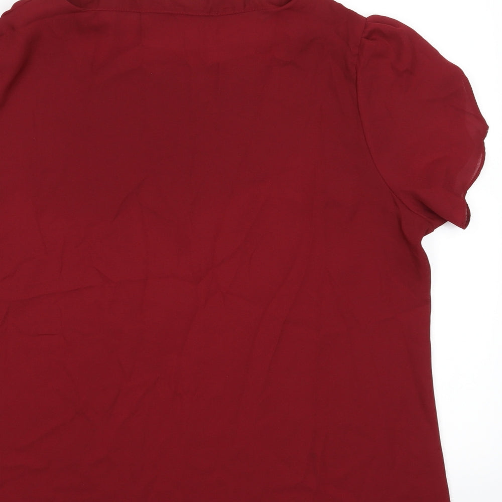 Preworn Womens Red   Basic Blouse
