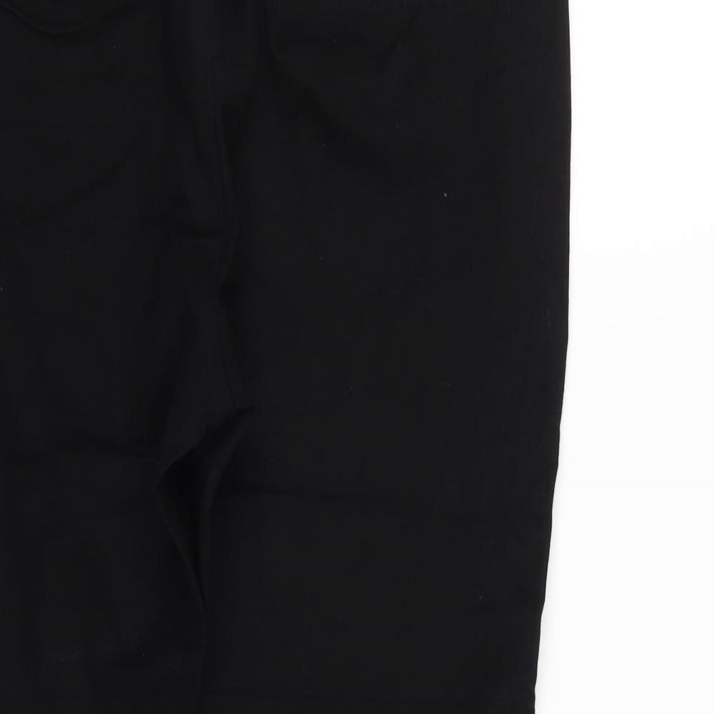NEXT Womens Black   Cropped Trousers Size 16 L21 in