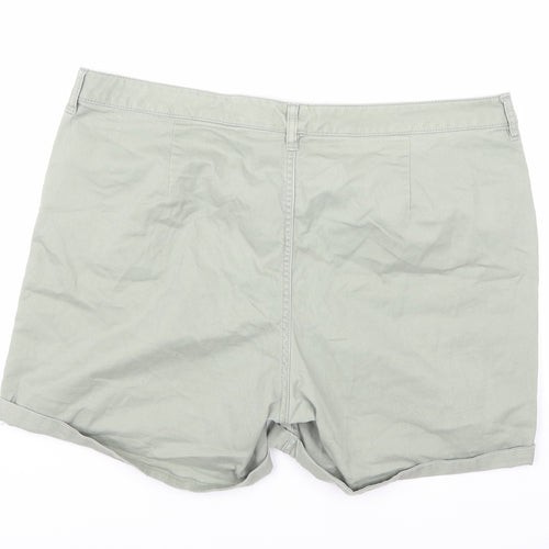 F&F Womens Green   Hot Pants Shorts Size 18