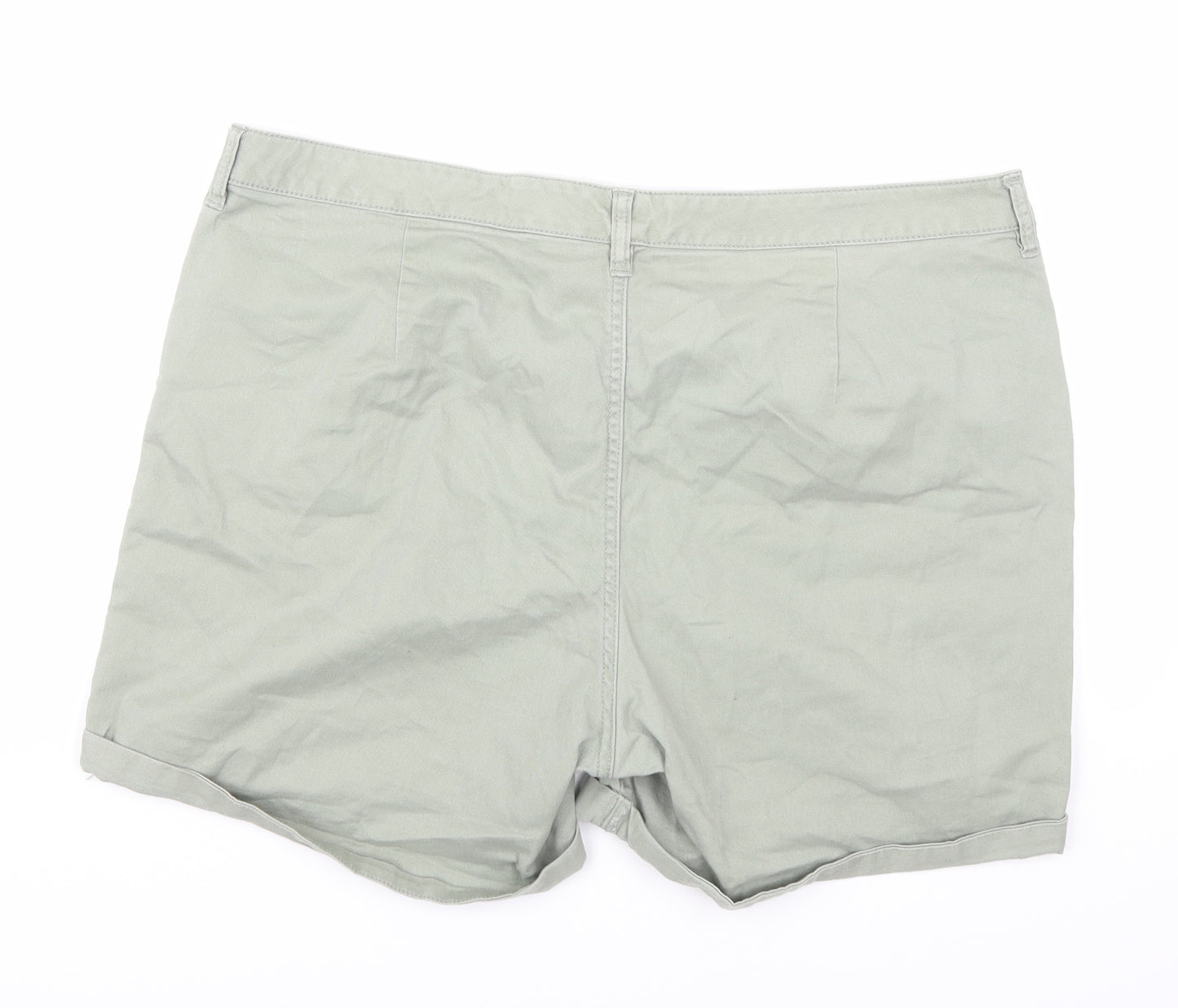 F&F Womens Green   Hot Pants Shorts Size 18