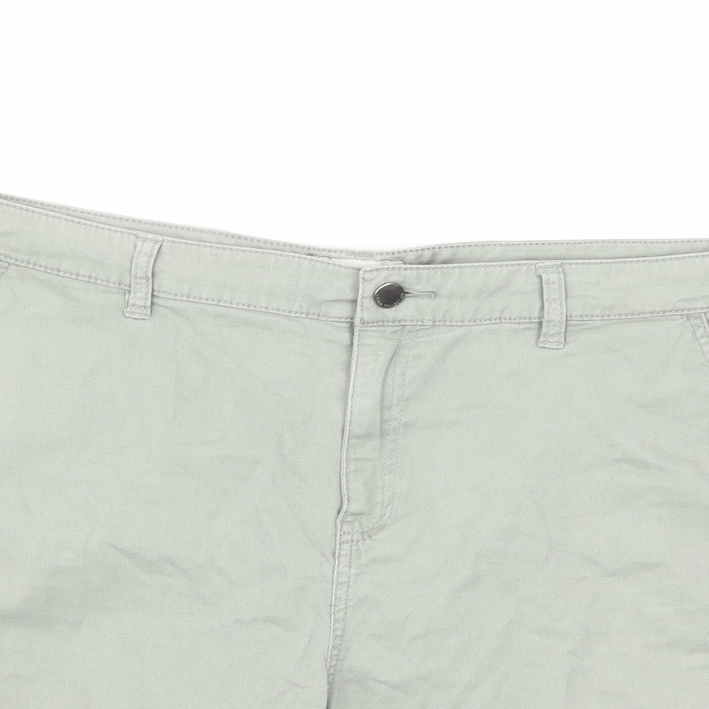F&F Womens Green   Hot Pants Shorts Size 18