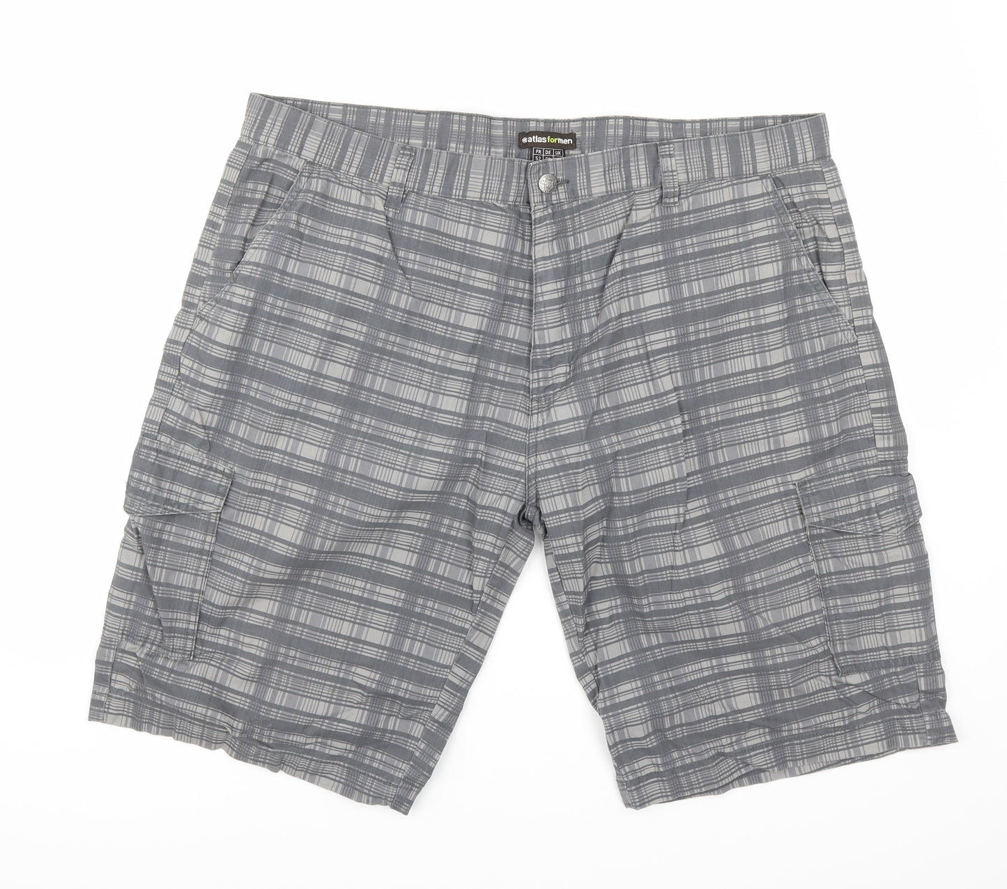 Atlas for Men Mens Grey   Cargo Shorts Size 42
