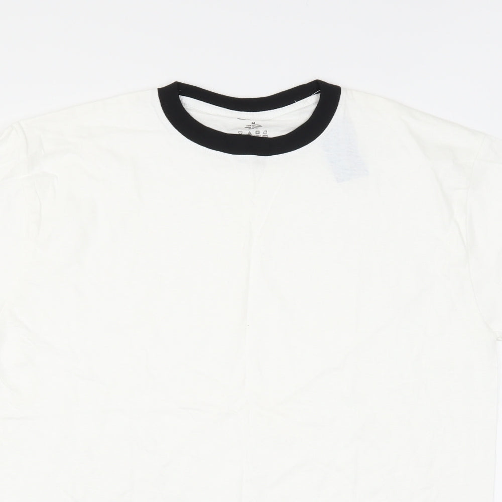 finl365 Mens White    T-Shirt Size M