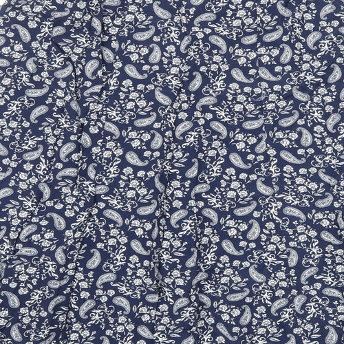 afibel Womens Blue Paisley  Swing Skirt Size 22