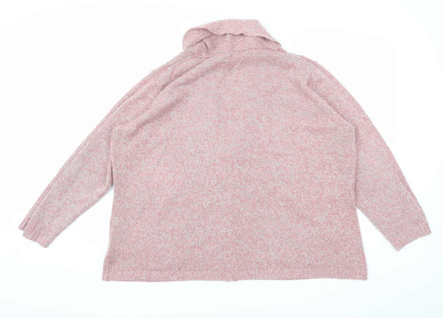 Preworn Womens Pink   Cardigan Jumper Size 2XL