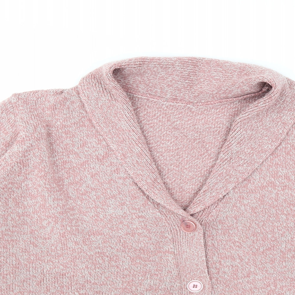 Preworn Womens Pink   Cardigan Jumper Size 2XL