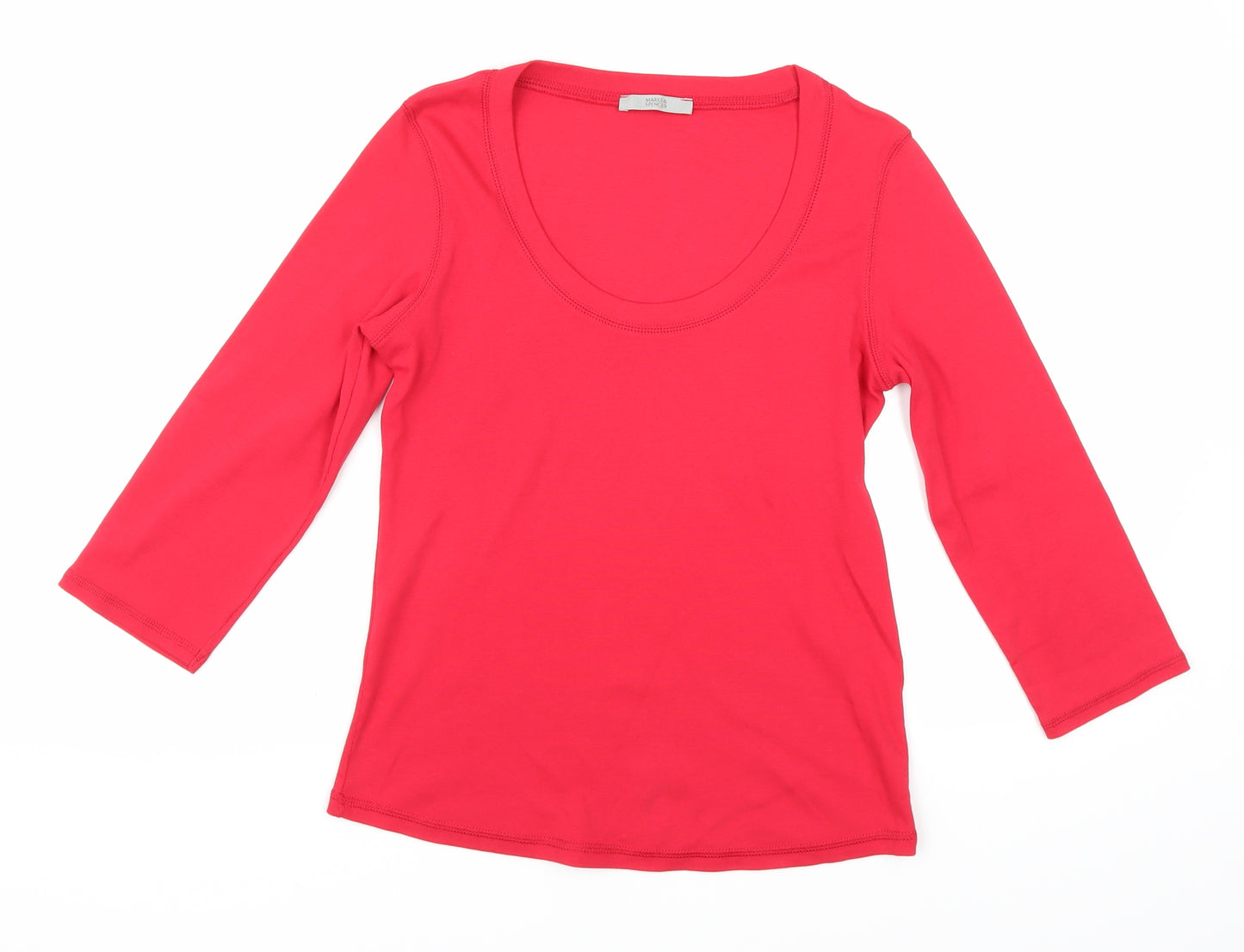 Marks and Spencer Womens Red   Basic T-Shirt Size 12