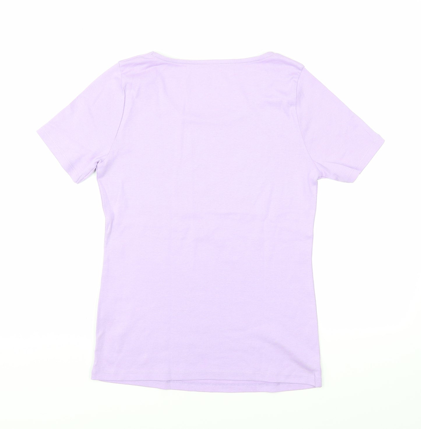 love tees Womens Purple   Basic T-Shirt Size 10