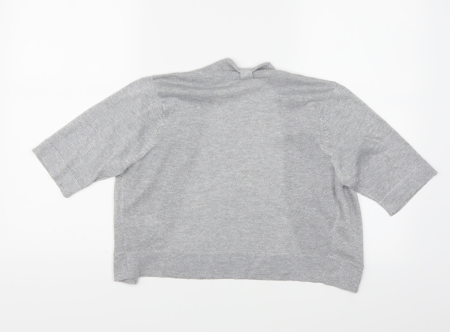 BHS Womens Silver   Cardigan Jumper Size 12