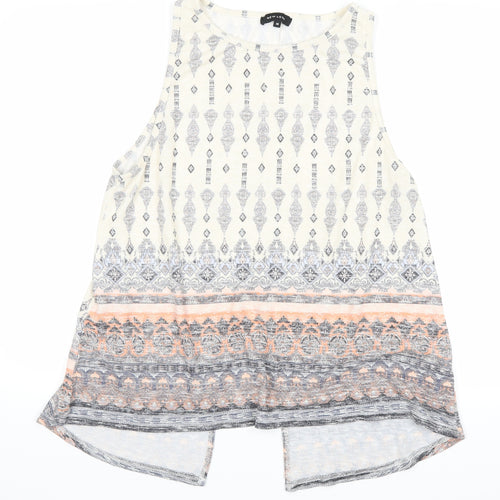 New Look Womens Beige Paisley  Basic Tank Size 16