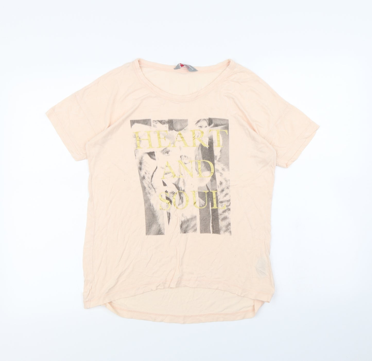Dorothy Perkins Womens Beige   Cropped T-Shirt Size 10