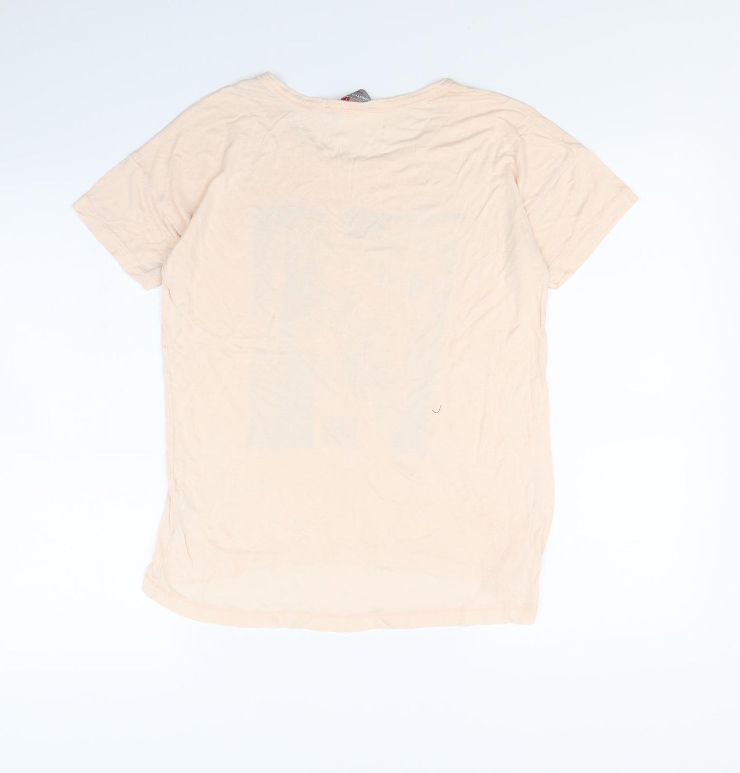 Dorothy Perkins Womens Beige   Cropped T-Shirt Size 10