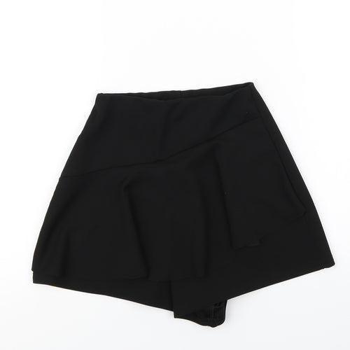 Pretty Little Thing Womens Black   Wrap Shorts Size 4 - skort
