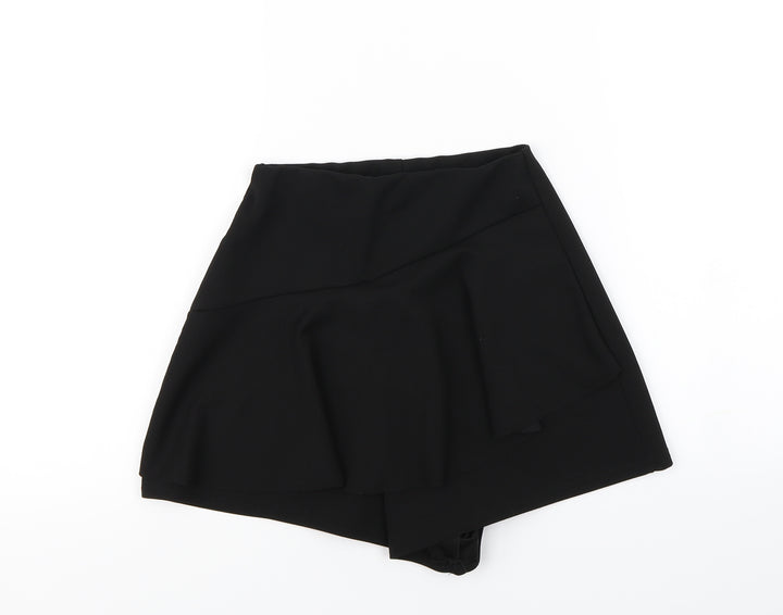 Pretty Little Thing Womens Black   Wrap Shorts Size 4 - skort