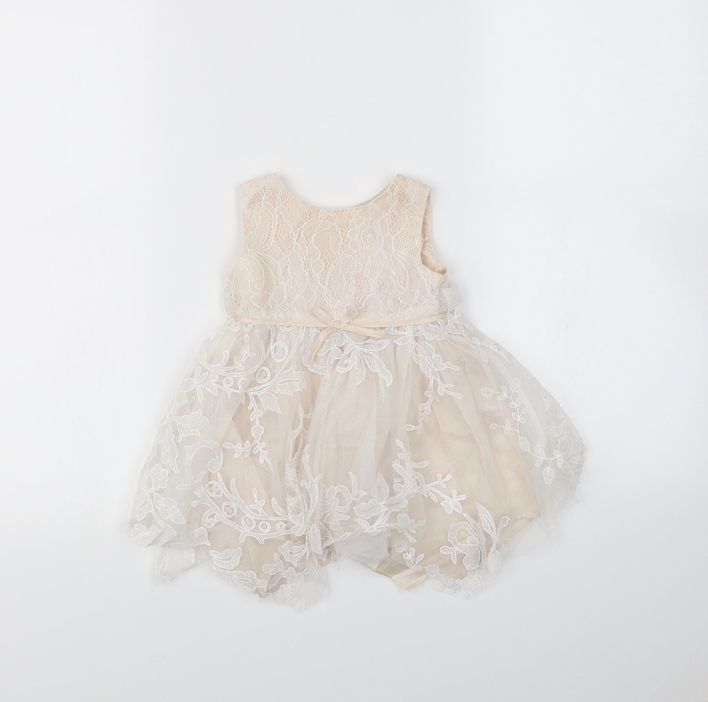 Monsoon Girls Pink   Fit & Flare  Size 3-6 Months