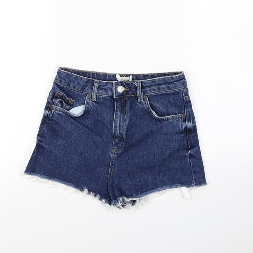 Topshop Womens Blue   Cut-Off Shorts Size 6