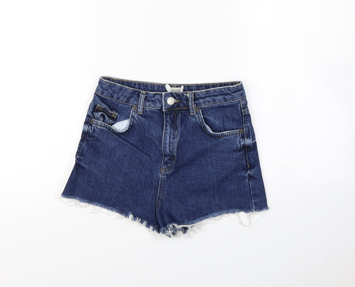 Topshop Womens Blue Cut-Off Shorts Size 6