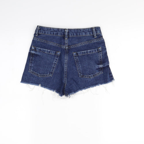 Topshop Womens Blue   Cut-Off Shorts Size 6