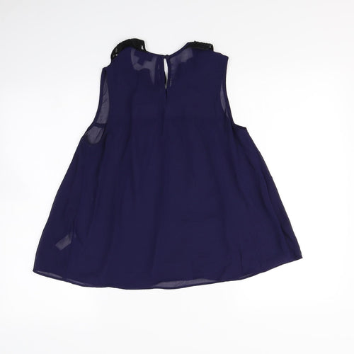 Topshop Womens Blue   Basic Tank Size 8