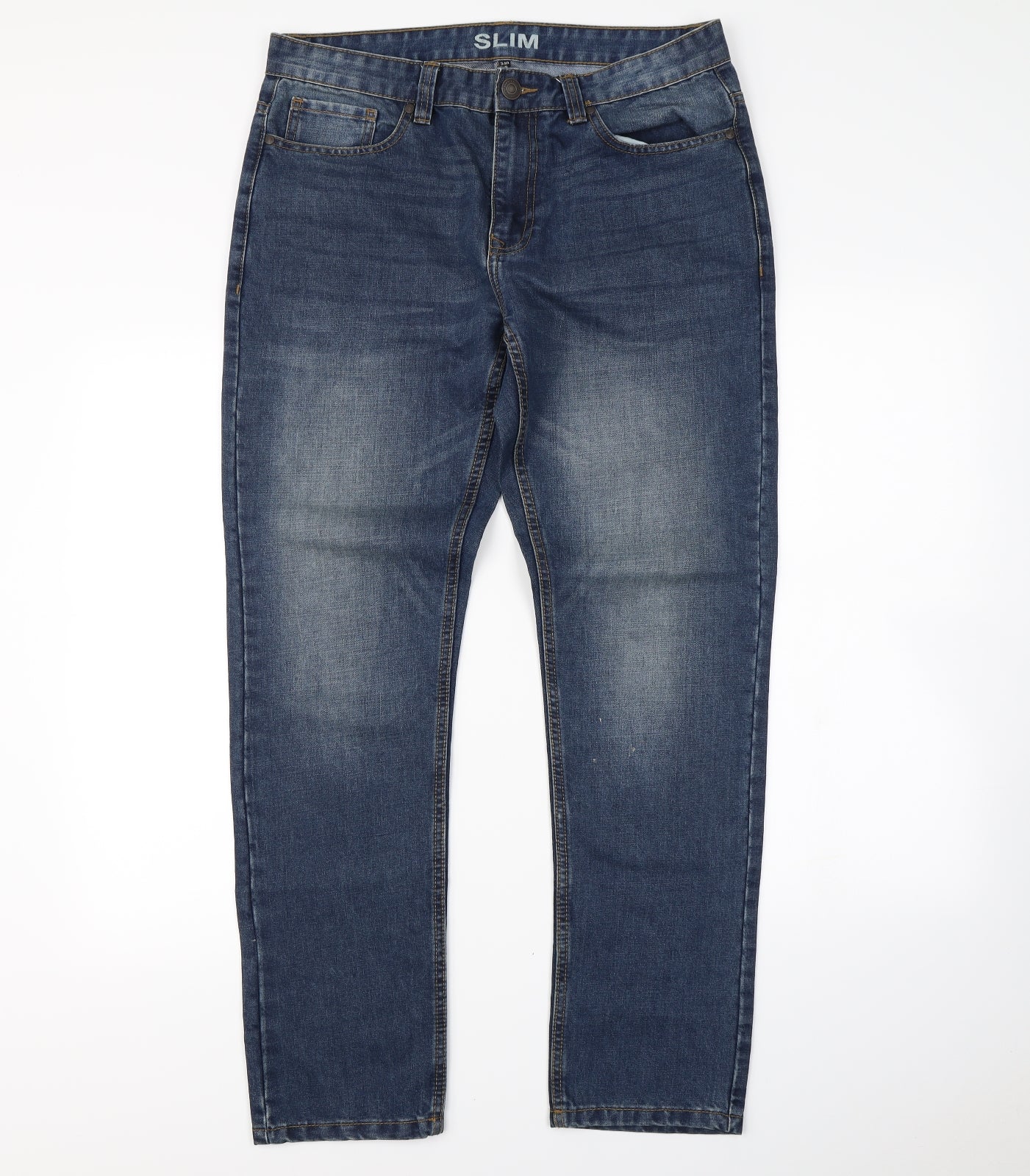 Preworn Mens Blue   Straight Jeans Size 34 in L30 in
